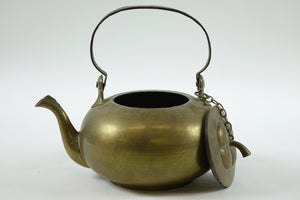 Antique European Brass Tea Kettle