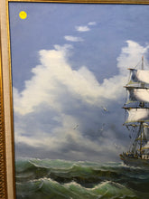 Load image into Gallery viewer, Ship at Sea Signed on the Bottom
