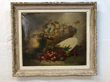 Load image into Gallery viewer, 18th Century Still Life Oil on Canvas Signed on the Bottom
