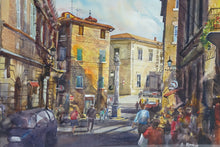Load image into Gallery viewer, The City by B. Moody 1999 Watercolor
