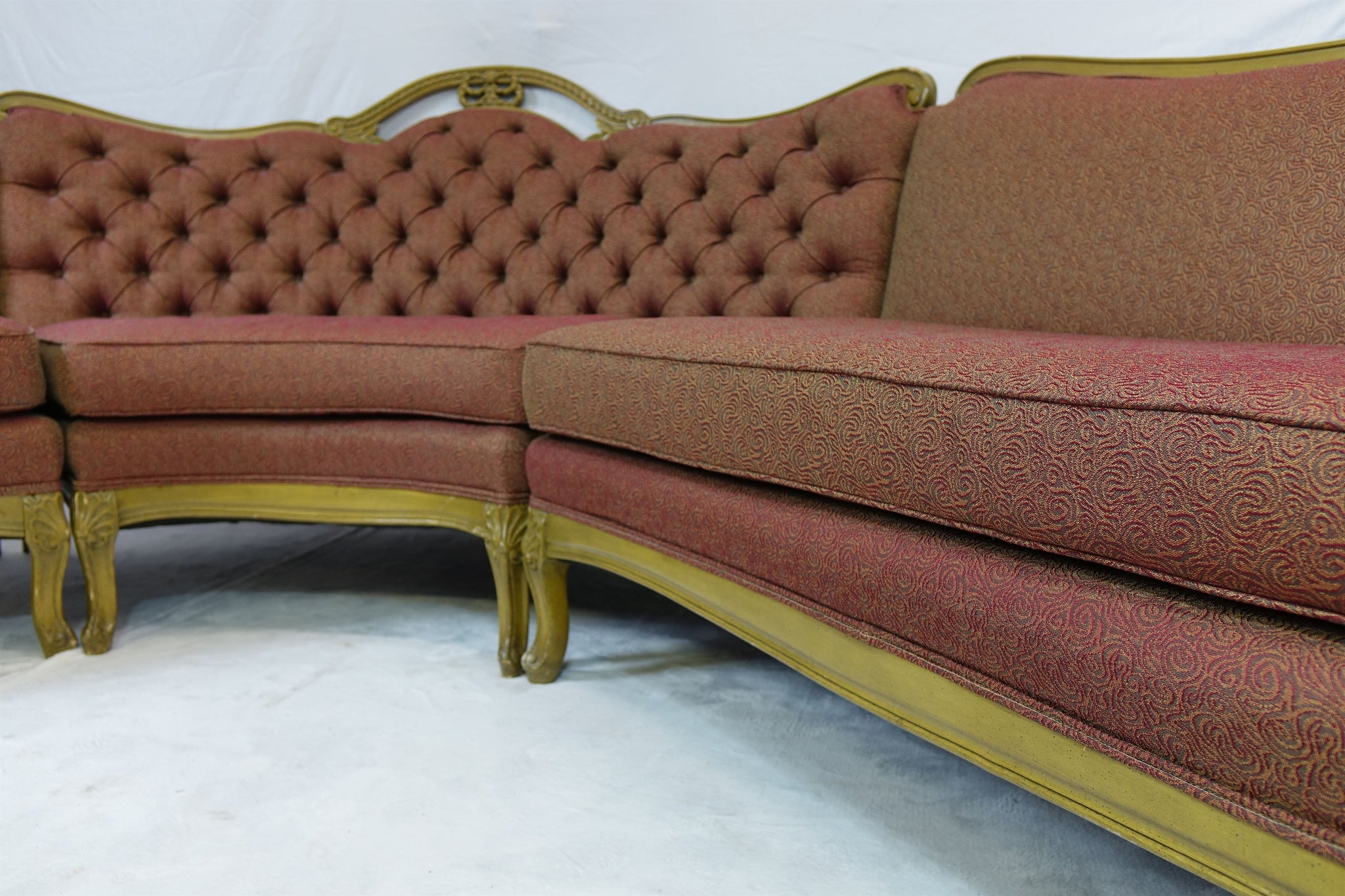 Large Antique French Sectional 127