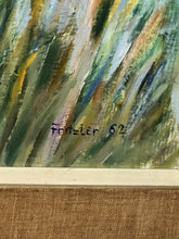Load image into Gallery viewer, Abstract Flowers Oil on Board Signed on the Bottom 1962
