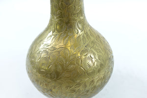 Brass Hand Carved Indian Vase