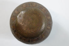 Load image into Gallery viewer, Antique Hand Carved Copper Vase
