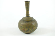 Load image into Gallery viewer, Hand Carved Brass Vase
