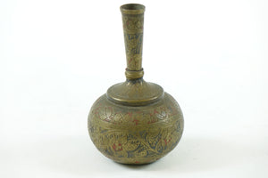 Hand Carved Brass Vase