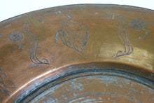 Load image into Gallery viewer, Antique Middle Eastern Copper Tray
