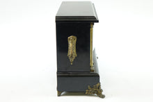 Load image into Gallery viewer, Antique Mantel Clock Ingraham with Marble &amp; Bronze
