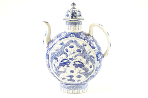 Chinese Blue and White Porcelain Teapot with Marking on the Bottom