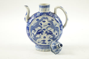 Chinese Blue and White Porcelain Teapot with Marking on the Bottom