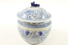 Load image into Gallery viewer, Chinese Blue and White Porcelain Jar w/ Lid
