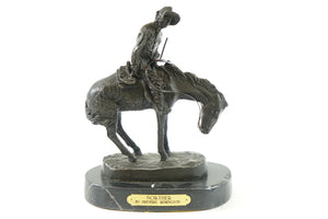 Large Frederic Remington “Norther” Bronze Sculpture