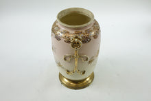 Load image into Gallery viewer, Japanese Porcelain Vase with a Base (Two holes on the Bottom - Converted to a La
