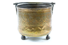 Load image into Gallery viewer, Antique Persian Copper Tripod Bucket

