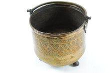 Load image into Gallery viewer, Antique Persian Copper Tripod Bucket
