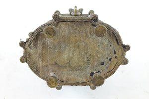 Antique Bronze Far East Covered Basket