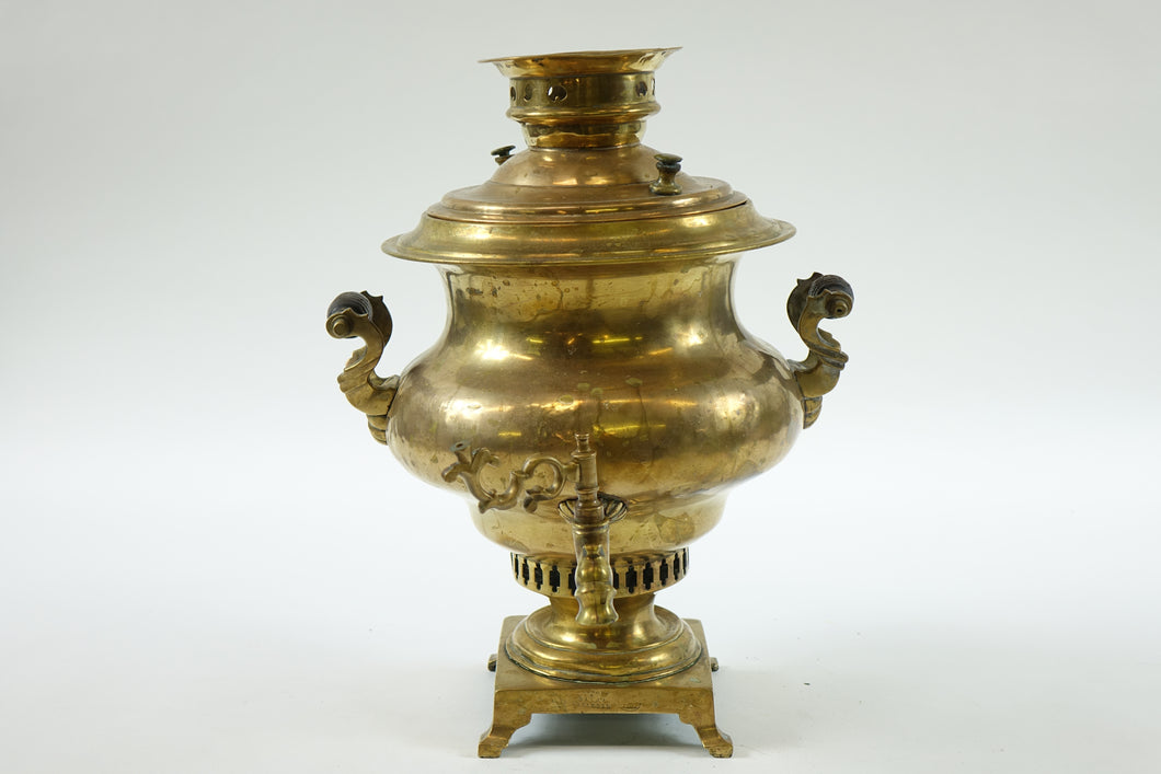 Antique Brass Russian Samovar – eastwestgalleries