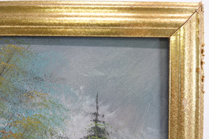 Landscape, Original Oil Paint on Canvas, Signed