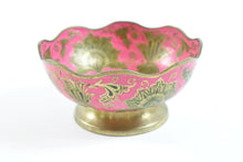 Load image into Gallery viewer, Brass Enameled Decorative Bowl
