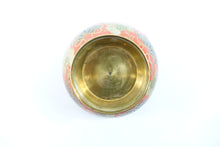 Load image into Gallery viewer, Brass Enameled Decorative Bowl
