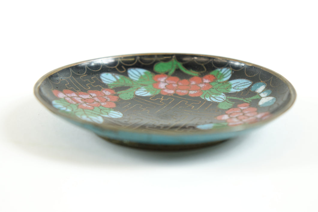 Antique Chinese Cloisonne Plate