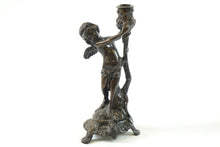 Load image into Gallery viewer, Pair of Antique European Bronze Candle Holders

