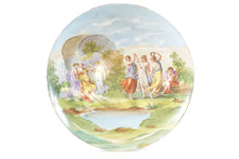 Load image into Gallery viewer, Antique Painted European Porcelain Decorative Plate (Small chip on the bottom)
