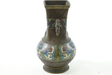 Load image into Gallery viewer, Antique Chinese Bronze Cloisonne Vase
