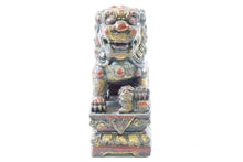 Load image into Gallery viewer, Pair of Antique Chinese Wood Sculptures of Foo Dogs
