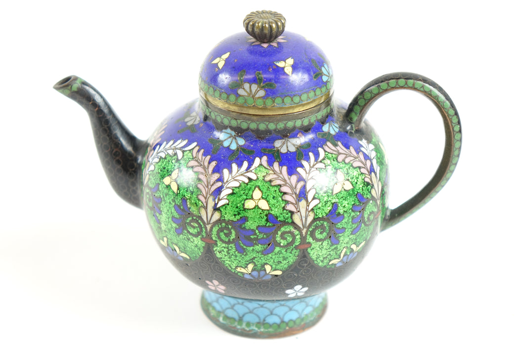Antique Cloisonne Decorative Teapot