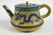 Load image into Gallery viewer, Antique Chinese Cloisonne Decorative Teapot
