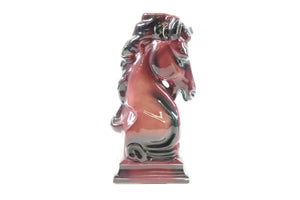 Pair of European Porcelain Bookends of Horses
