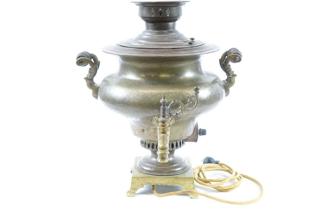 Vintage Brass Electric Samovar