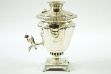 Load image into Gallery viewer, Antique Silver Plated Russian Samovar
