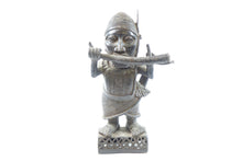 Load image into Gallery viewer, Antique Bronze African Sculpture of a Musician
