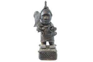 Antique Bronze African Sculpture of a Warrior