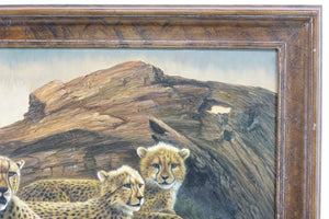 Cheetahs Large Oil Painting on Canvas