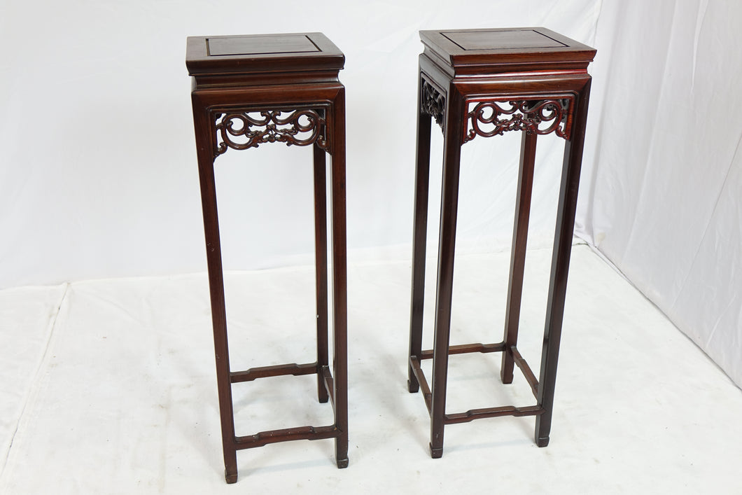 Chinese Tall End Tables (11