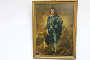 The Blue Boy Print of Original Oil Painting on Canvas