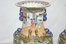 Load image into Gallery viewer, A Pair Of Large Famille Of Rose Chinese Vase (1&#39;1&quot; x 1&#39;1&quot; x 3&#39;1&quot;)
