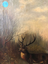 Load image into Gallery viewer, Elk Antique Original Oil on Canvas
