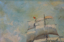 Load image into Gallery viewer, The Ship on the Ocean Oil on Board
