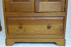 Pair Of Solid Cherry Cabinets/Armoire (27" x 23" x 73.5")