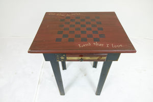 Game Table With A Drawer (23" x 18" x 29")