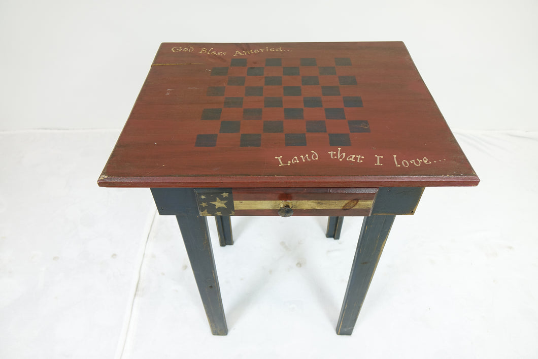 Game Table With A Drawer (23