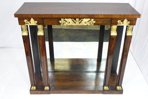Antique French Side table (44.5" x 14.75" x 38.25")