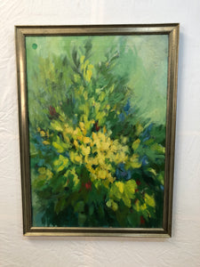 Flowers Abstract Original Oil on Canvas
