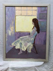 Lady at the Window Acrylic on Board