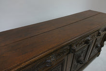 Load image into Gallery viewer, 19th Century Large Heavily Carved Gothic Revival Sideboard (71.5&quot; x 21.5&quot; x 40&quot;)
