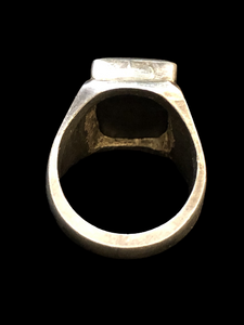 Black Scorpion Engraved Kufi Ring Size 10